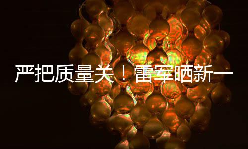 我关雷军多次质量新车晒新试车严把一代7测参加测试